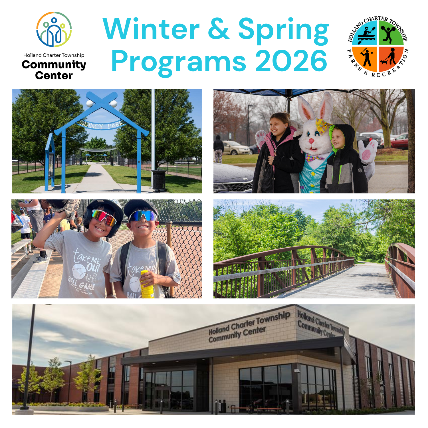 Holland Twp Rec SpringProgram 2026 Open for Registration Card Square