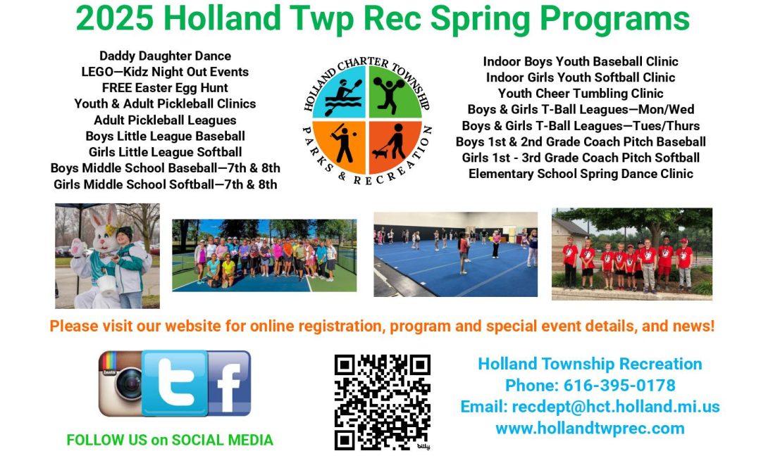 2025 Recreation Spring Programming Registration is Open