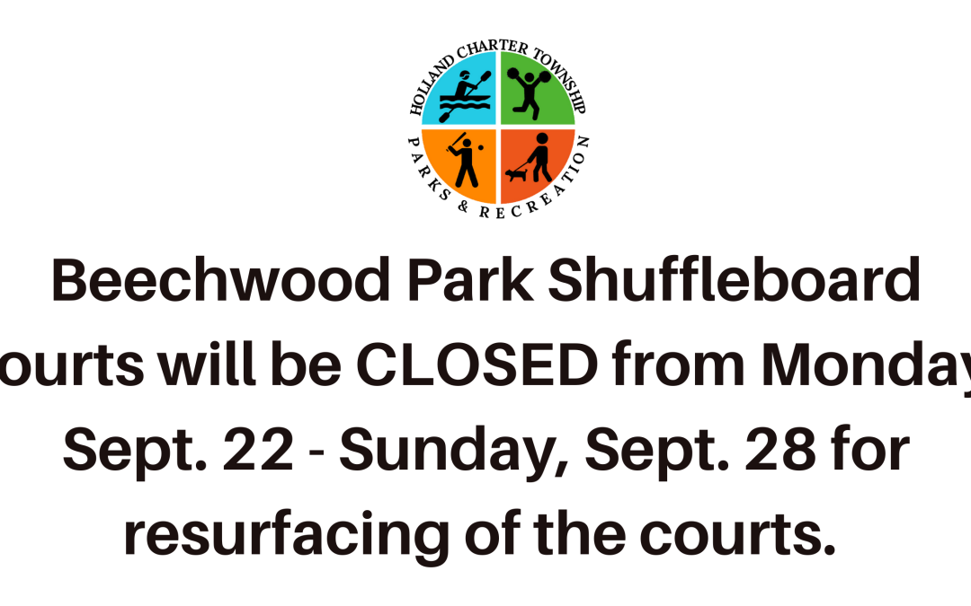 Beechwood Park Shuffleboard Courts to be Temporarily Closed – Sept 22-28